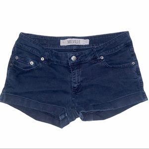 Melville Dark Blue Wash Cuffed Denim Jean Shorts sz 32